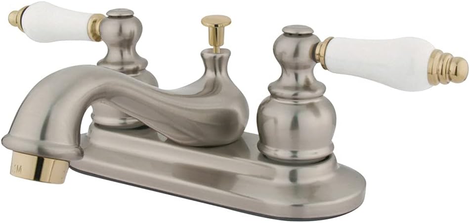 Kingston Brass KB601B 4-Inch Centerset Lavatory Faucet, 2.88" x 4.05" x 6.88", Polished Chrome