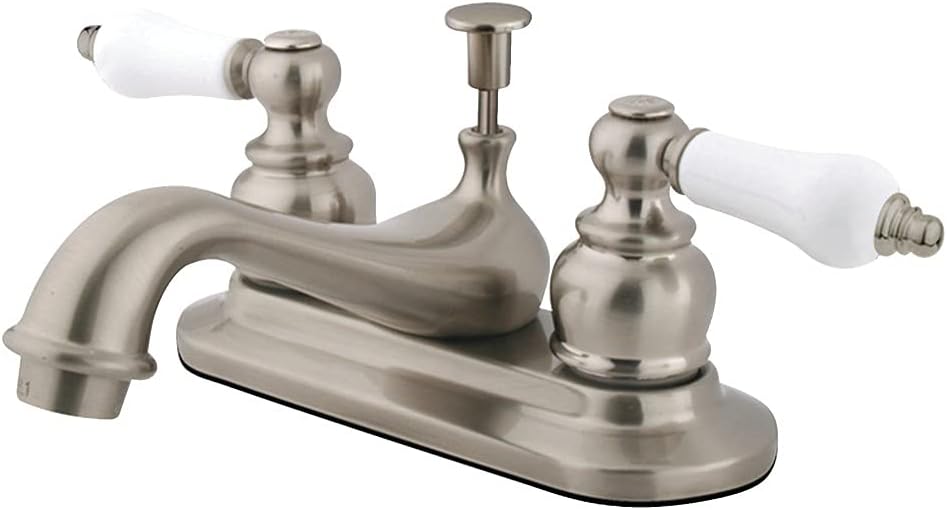 Kingston Brass KB601B 4-Inch Centerset Lavatory Faucet, 2.88" x 4.05" x 6.88", Polished Chrome