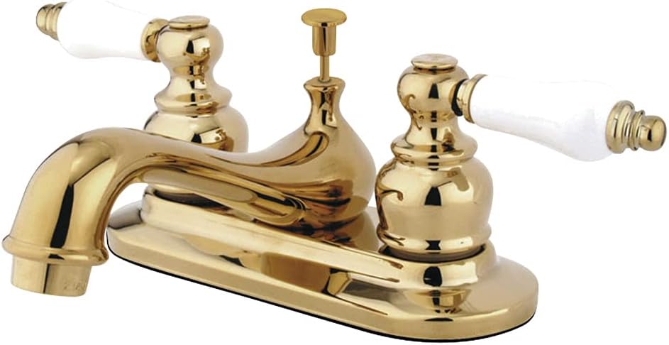 Kingston Brass KB601B 4-Inch Centerset Lavatory Faucet, 2.88" x 4.05" x 6.88", Polished Chrome