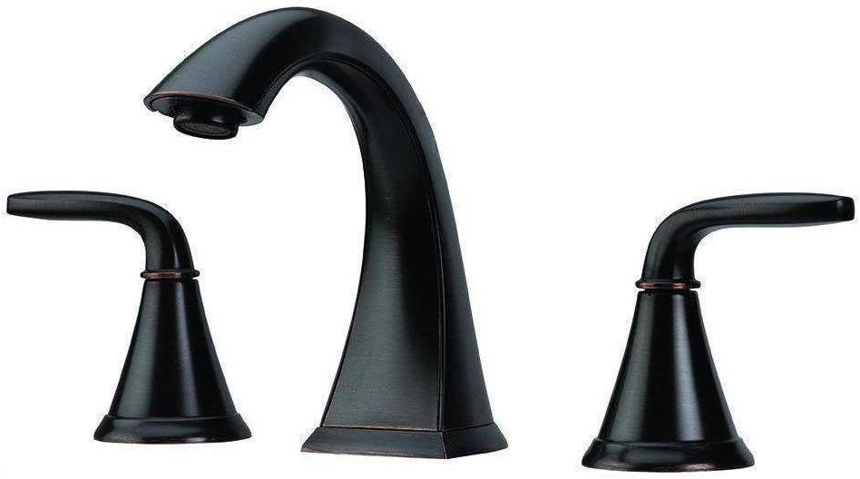 Pfister Pasadena Bathroom Sink Faucet, 8-Inch Widespread, 2-Handle, 3-Hole, Brushed Nickel Finish, LF049PDKK