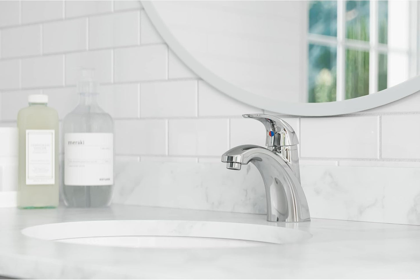 Pfister Parisa Bathroom Sink Faucet, Single Control, 1-Handle, Single Hole, Polished Chrome Finish, LF042PRCC