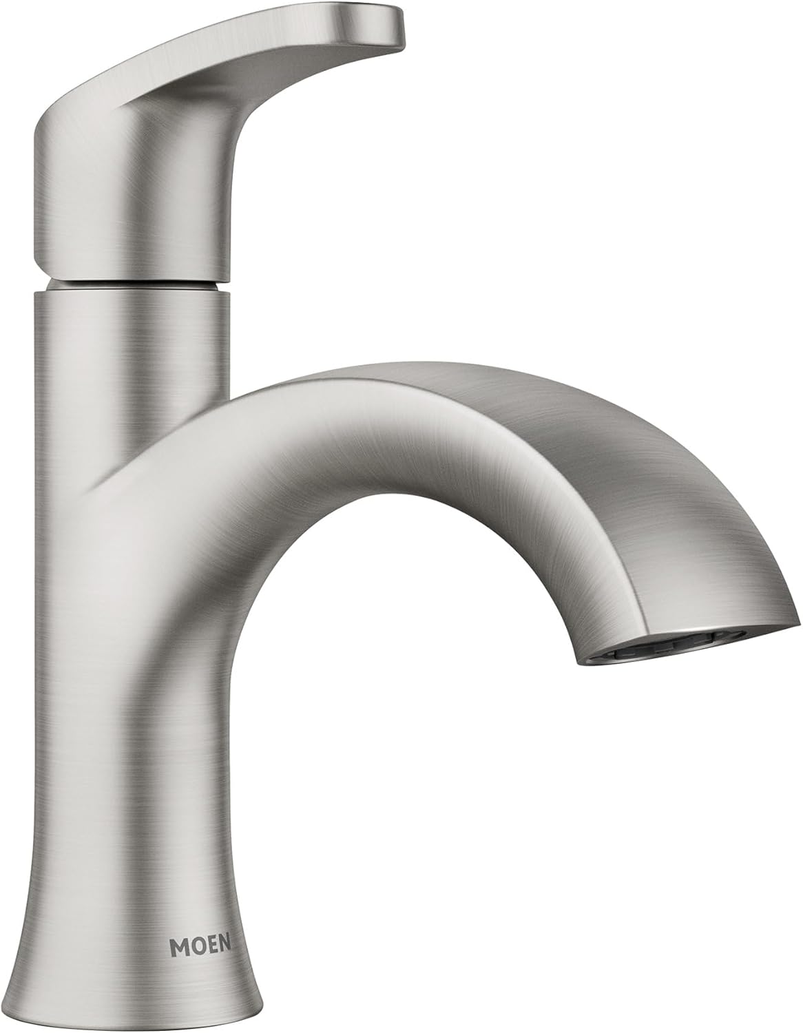 Moen Karis Chrome One-Handle Single Hole Bathroom Sink Faucet with Optional Deck Plate, 84346