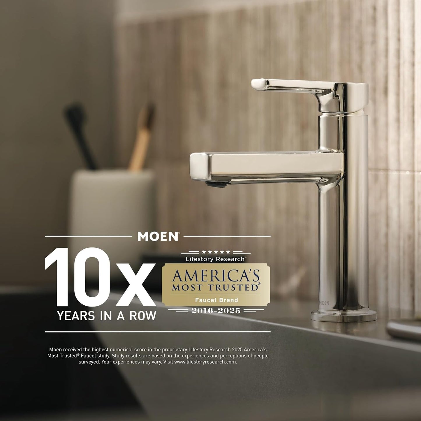 Moen Idora Matte Black Two-Handle Centerset Bathroom Sink Faucet with Drain Assembly, 84115BL