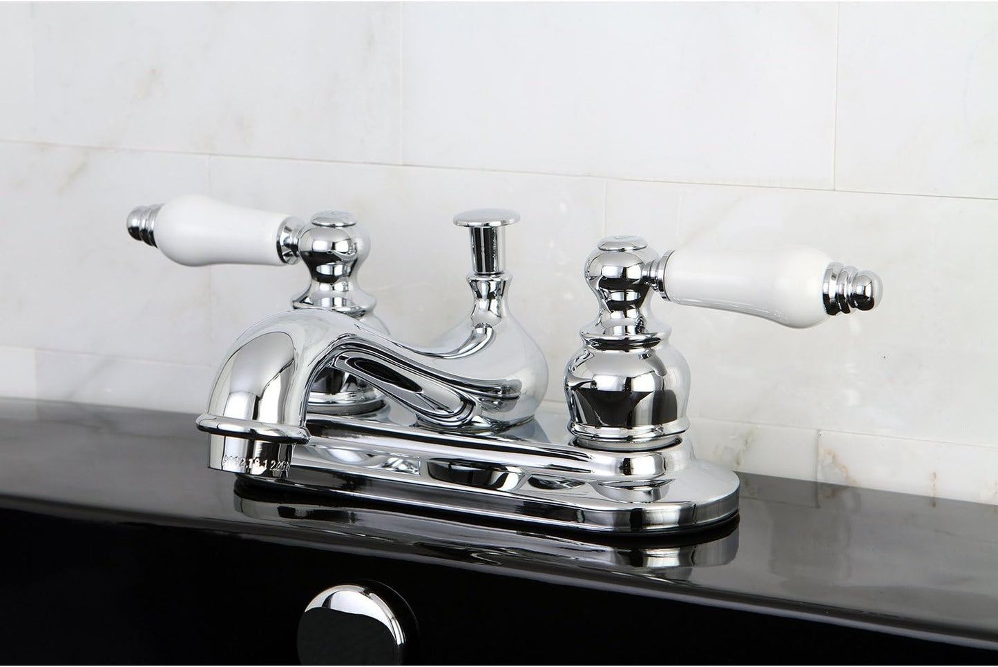 Kingston Brass KB601B 4-Inch Centerset Lavatory Faucet, 2.88" x 4.05" x 6.88", Polished Chrome