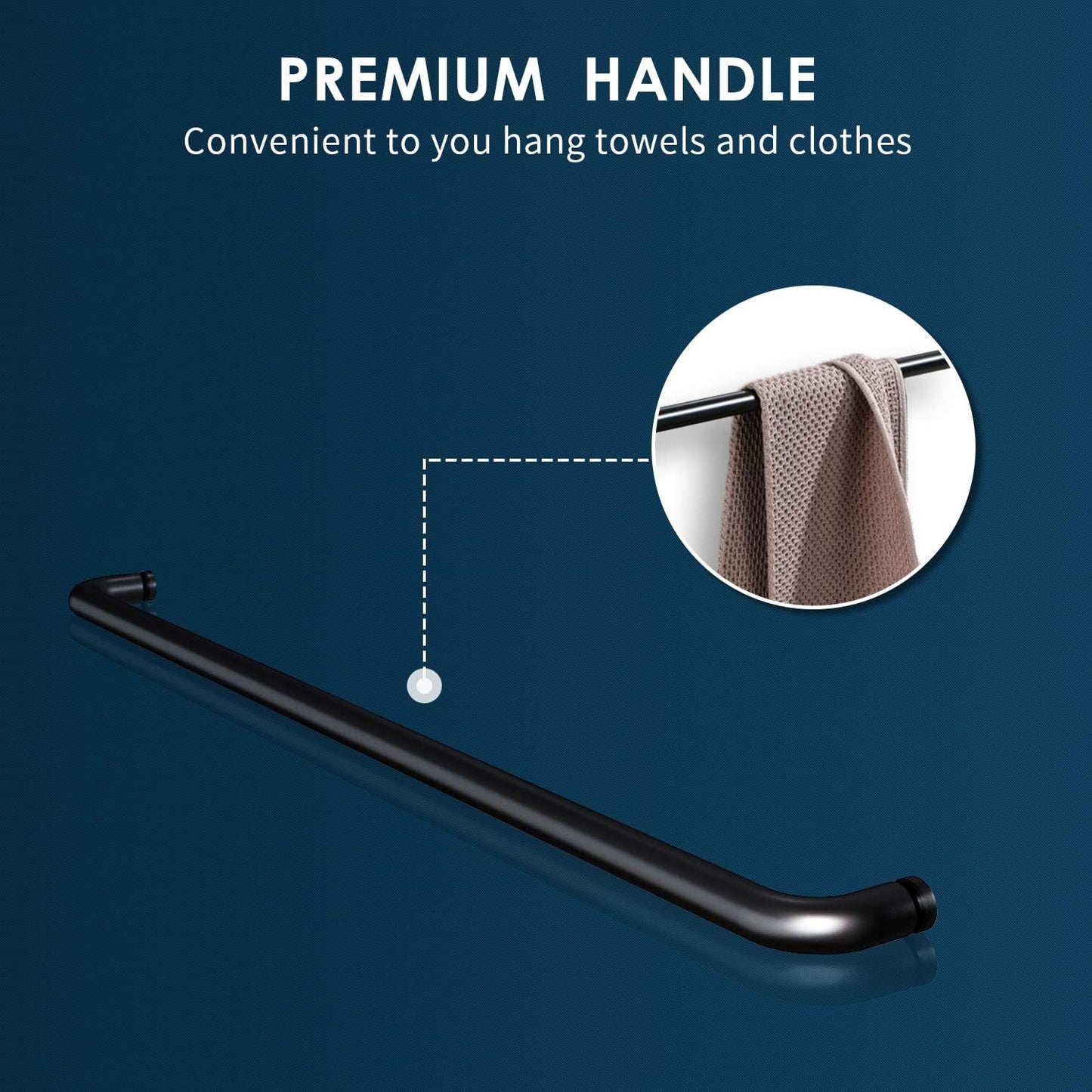 SUNNY SHOWER Bathtub Shower Door Glass Sliding Tub Door Semi-Frameless 1/4" Clear Glass Shower Enclosure Doors for Bathroom, Black Finish 58.5-60 in.W x 62 in.H