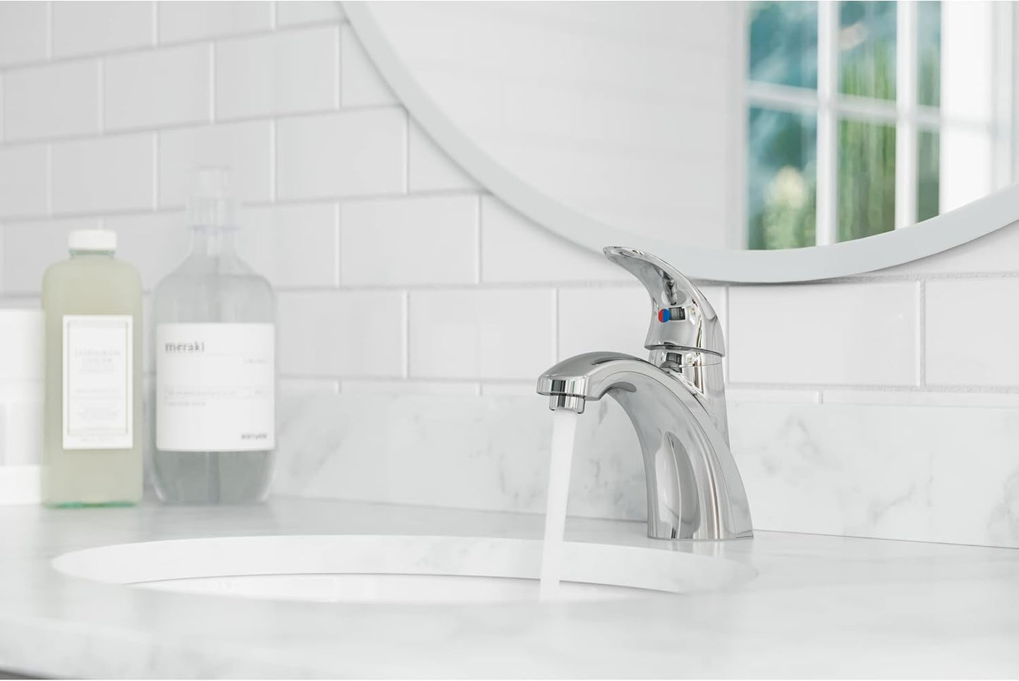 Pfister Parisa Bathroom Sink Faucet, Single Control, 1-Handle, Single Hole, Polished Chrome Finish, LF042PRCC