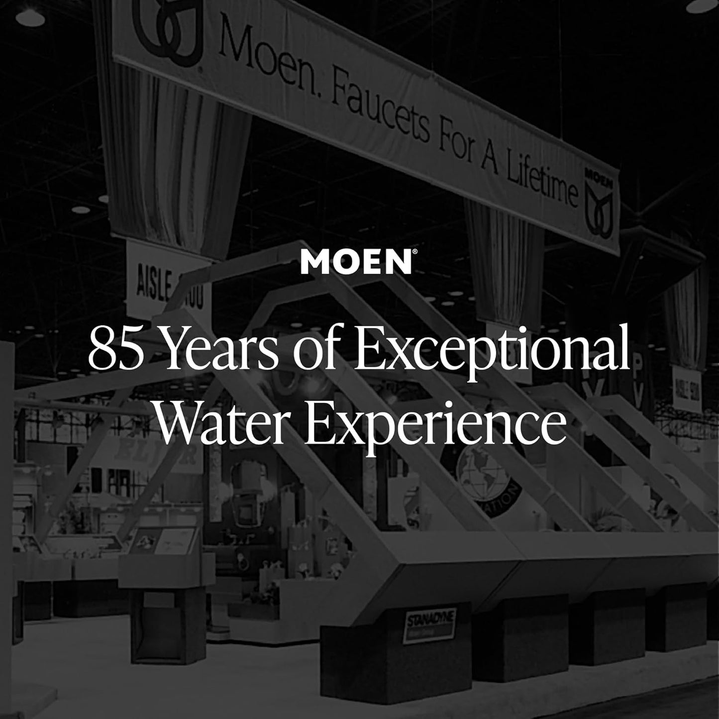 Moen Wellton Spot Resist Brushed Nickel One Hole Single-Handle Bathroom Faucet with Optional Deck Plate and Drain Assembly, 84980SRN