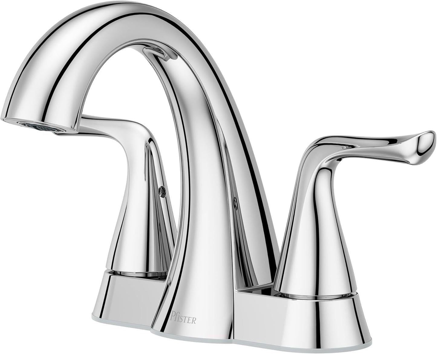 Pfister Willa Bathroom Sink Faucet, 4-Inch Centerset, 2-Handle, 3-Hole, NSF Certified, Polished Chrome Finish, LF048MALCC